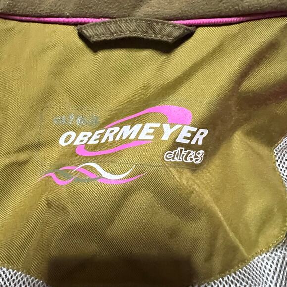 Obermeyer Coat Womens 6 ALT3 Lagoon Ski Jacket Brown Pink Hooded Hydroblock - Picture 9 of 13
